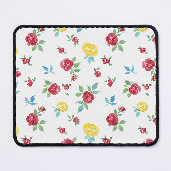 Item preview, Ditsy Red and Yellow Rose Watercolor Pattern designed and sold by wissal.studio.