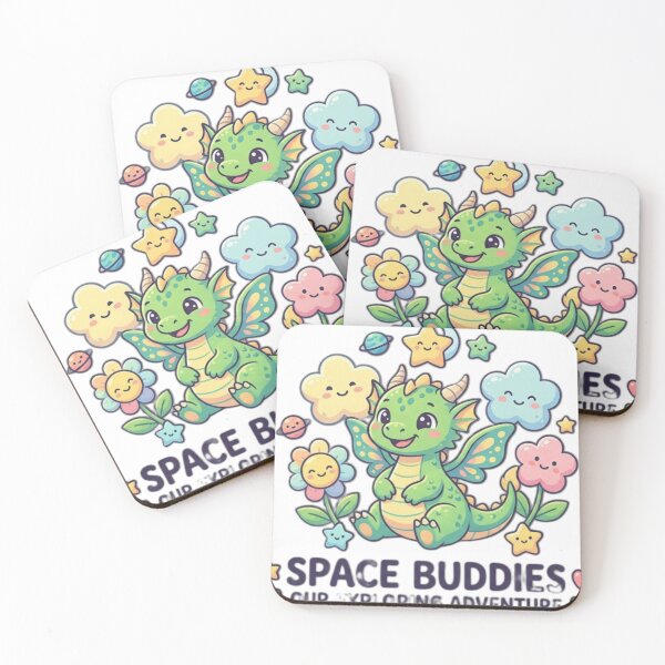 Item preview, Cute Kawaii Dragon Space Buddies Cartoon designed and sold by VØRX.