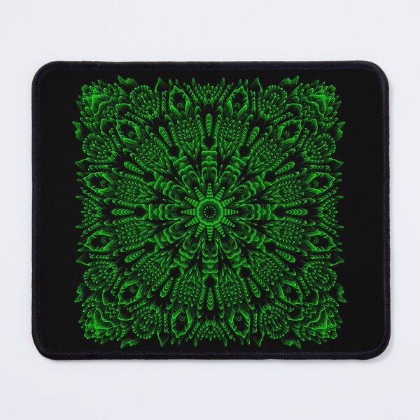Item preview, Emerald Fractal Mandala on Black designed and sold by ScreenPin.