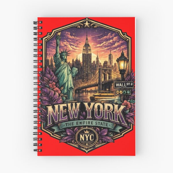 Item preview, New York City Travel Poster Vintage Badge Design designed and sold by Wandering Threads.