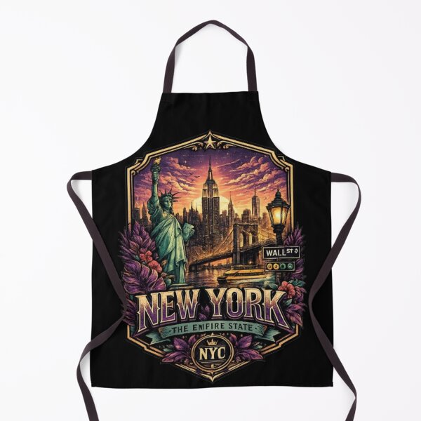 Item preview, New York City Travel Poster Vintage Badge Design designed and sold by Wandering Threads.