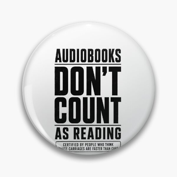 Item preview, Funny Book Lover Audiobook Reader Quote Humor designed and sold by elderberry.