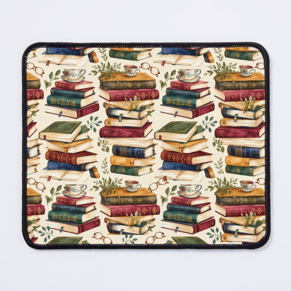 Item preview, Bookshelf Library Cozy Watercolor Seamless Pattern designed and sold by Inkworksbyshery.