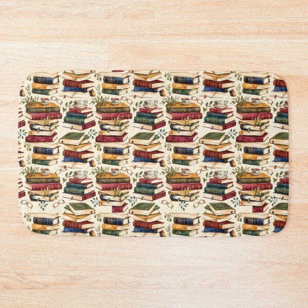 Item preview, Bookshelf Library Cozy Watercolor Seamless Pattern designed and sold by Inkworksbyshery.