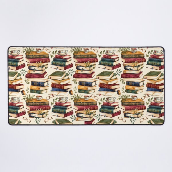 Item preview, Bookshelf Library Cozy Watercolor Seamless Pattern designed and sold by Inkworksbyshery.