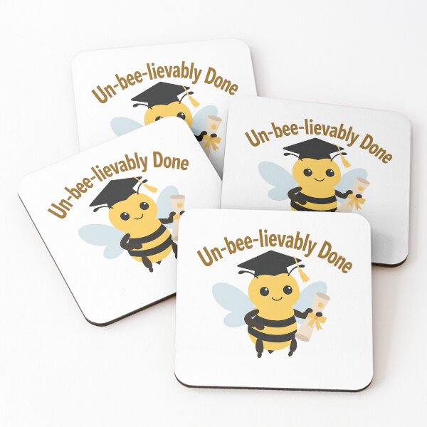 Item preview, Un-bee-lievably done - Graduation gifts designed and sold by popsessiveart.