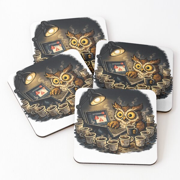 Item preview, Night Owl Programmer Debugging at 3AM designed and sold by PatiImagination.