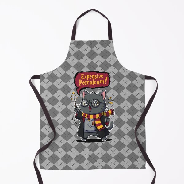 Item preview, Cute Kitten Potter Gray Cat - Expensive Petroleum! Funny Cats designed and sold by Juka-Arts-CC.