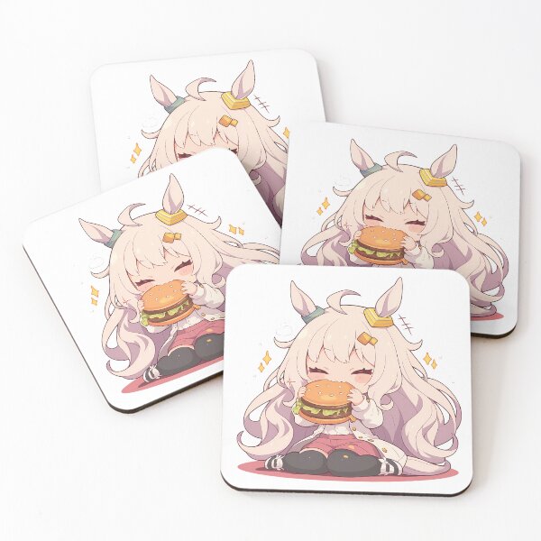 Item preview, Biwa Hayahide Uma Musume Chibi Burger Soft Sparkle designed and sold by earlobejerk.
