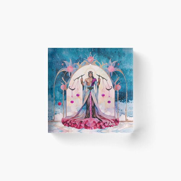 Item preview, Libra Celestial Judge | Balance & Harmony Zodiac Fantasy Art designed and sold by KomoFrames.