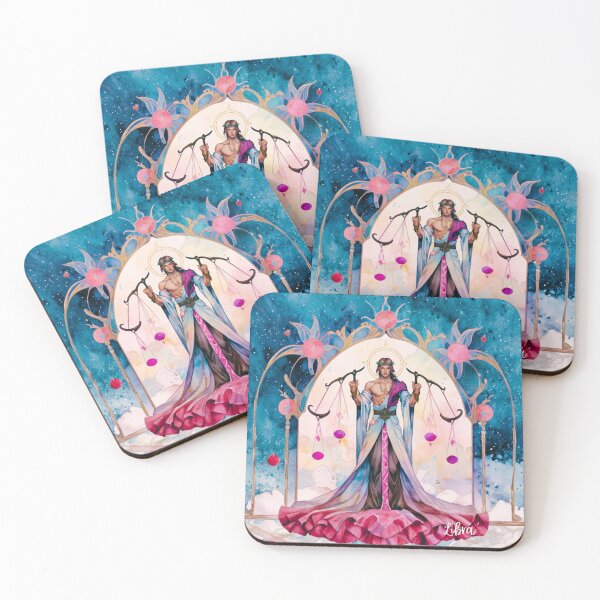 Item preview, Libra Celestial Judge | Balance & Harmony Zodiac Fantasy Art designed and sold by KomoFrames.