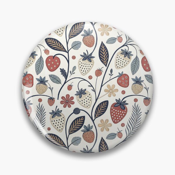 Item preview, Strawberry Folk Pattern | Scandinavian Summer Design designed and sold by Shuga-Design.