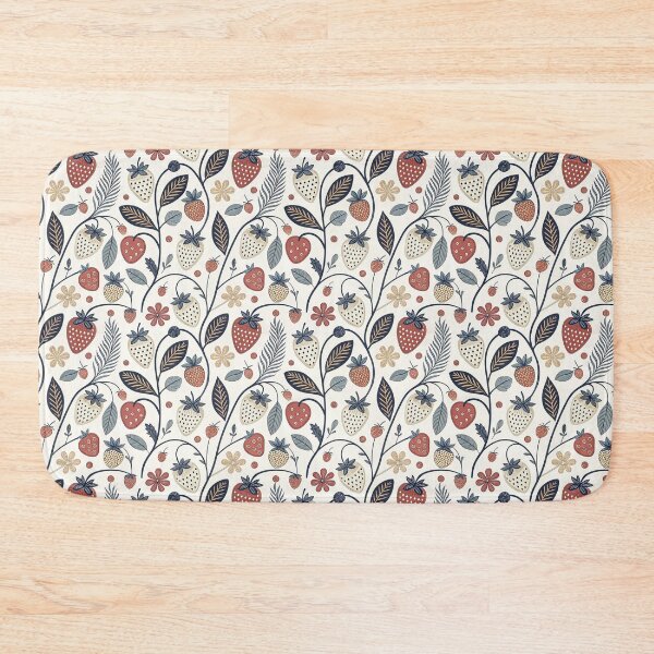 Item preview, Strawberry Folk Pattern | Scandinavian Summer Design designed and sold by Shuga-Design.