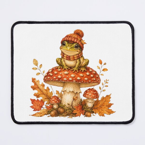 Item preview, Cute Frog Mushroom Toadstool Autumn Forestcore Goblincore designed and sold by AQUILAKREO.