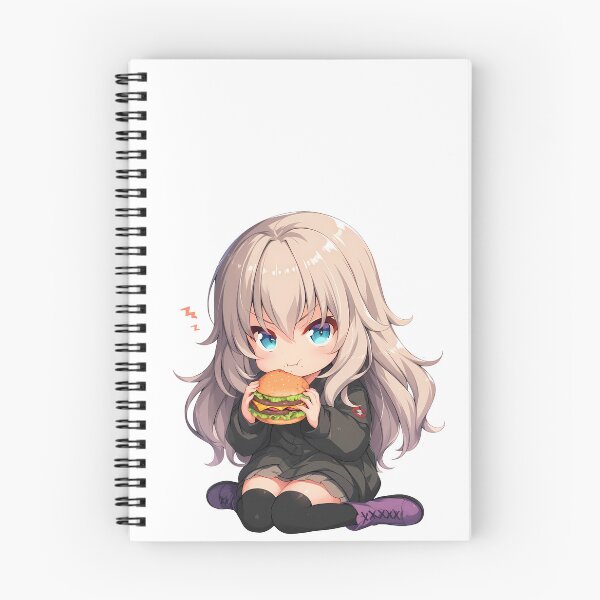 Item preview, Und Erika Itsumi Girls Und Panzer Anime Cute Chibi Burger Kawaii Pastel designed and sold by earlobejerk.