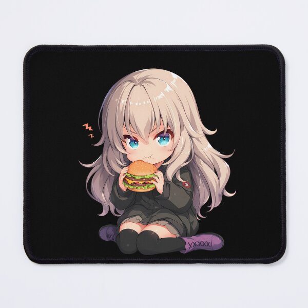 Item preview, Und Erika Itsumi Girls Und Panzer Anime Cute Chibi Burger Kawaii Pastel designed and sold by earlobejerk.