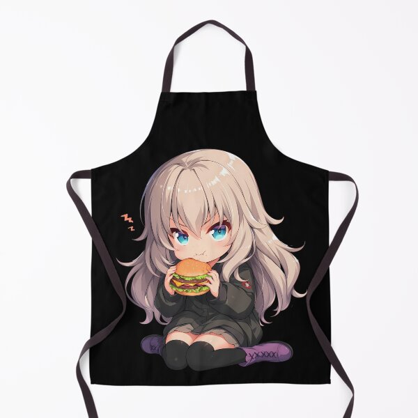 Item preview, Und Erika Itsumi Girls Und Panzer Anime Cute Chibi Burger Kawaii Pastel designed and sold by earlobejerk.