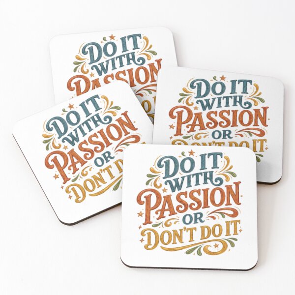 Item preview, Do It With Passion Or Don’t Do It – Vintage Motivational Typography Design designed and sold by tupuedesmas.