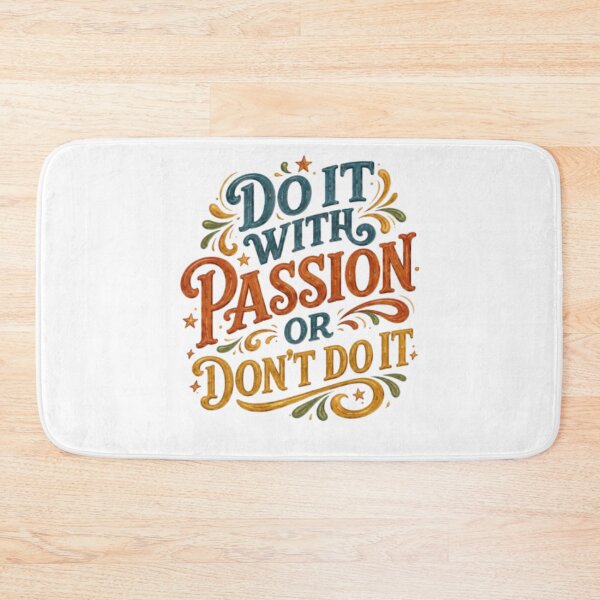 Item preview, Do It With Passion Or Don’t Do It – Vintage Motivational Typography Design designed and sold by tupuedesmas.