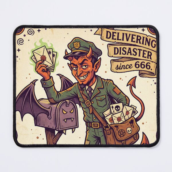 Item preview,  Demon Mailman Delivering Cursed Letters designed and sold by Dream Capsules.