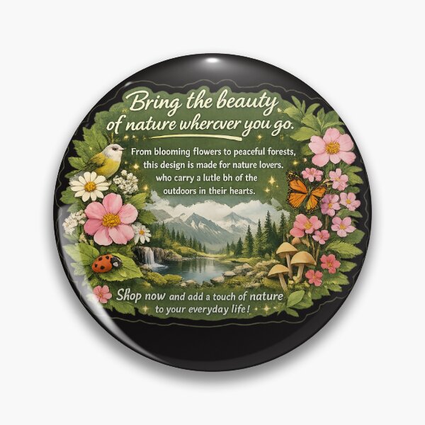 Item preview, Nature Lover Paradise Sticker | Floral Forest Landscape PNG designed and sold by Ishratparween11.