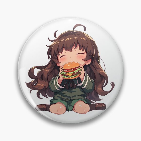 Item preview, Shiho Nishizumi Girls und Panzer Chibi Burger Cheer designed and sold by earlobejerk.