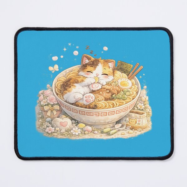 Item preview, Mochi Cozy Cat – Dreamy Ramen Nap designed and sold by Mochi Studio.
