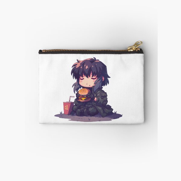 Item preview, Mokoto Kusanagi Mokotokusanagi Ghost In The Shell Chibi Kawaii Burger Anime Calm Focused Mood designed and sold by earlobejerk.