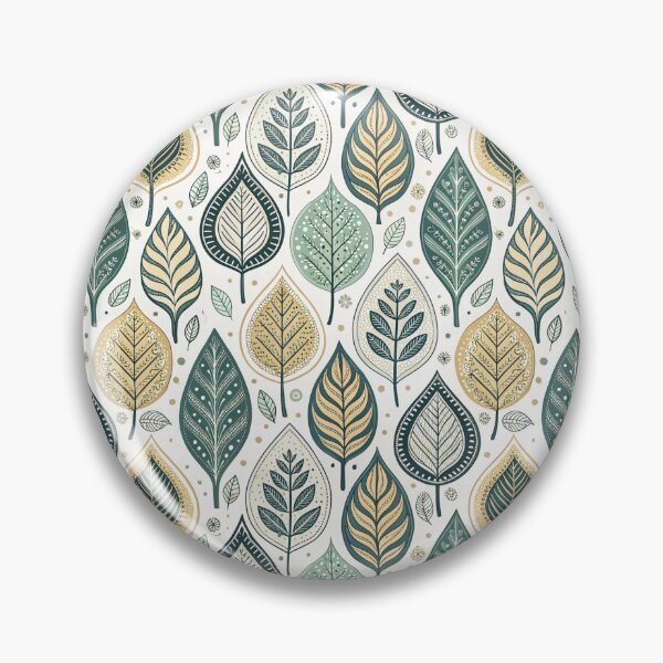 Item preview, Nordic Leaf Folk Pattern | Scandinavian Summer Design designed and sold by Shuga-Design.