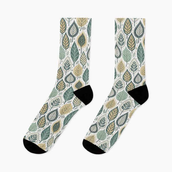Item preview, Nordic Leaf Folk Pattern | Scandinavian Summer Design designed and sold by Shuga-Design.