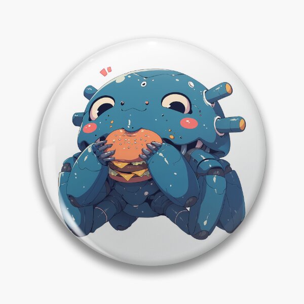 Item preview, Tachikoma Anime Tachikoma Ghost In The Shell Chibi Kawaii Burger Anime Cute Playful Robot designed and sold by earlobejerk.