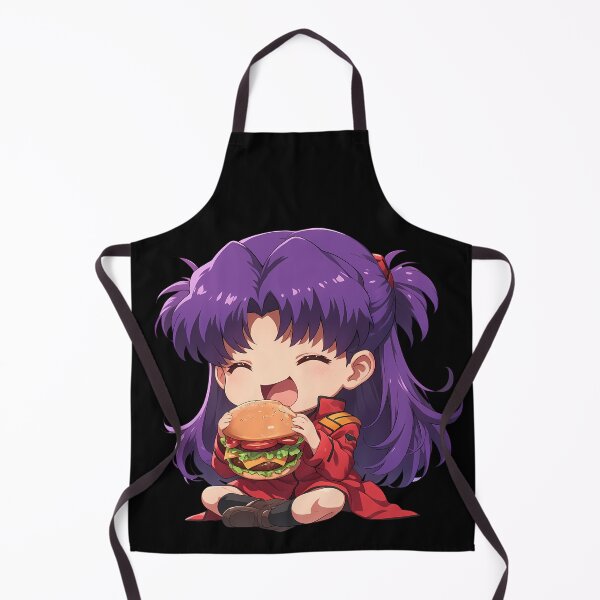 Item preview, Misato Katsuragi Neon Genesis Evangelion Chibi Burger Red Mood designed and sold by earlobejerk.