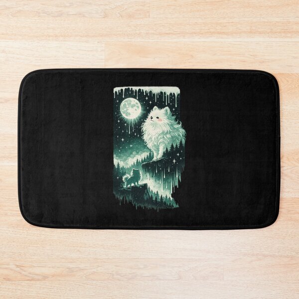 Item preview, Full Moon Pomeranian Forest Wolf Spirit Parody designed and sold by bosamji.