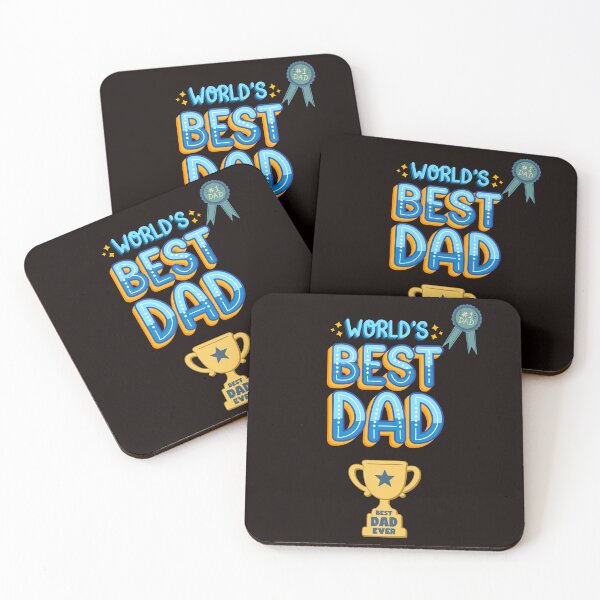 Item preview, World's Best Dad-Badge and Trophy designed and sold by Snapdragon Designs.