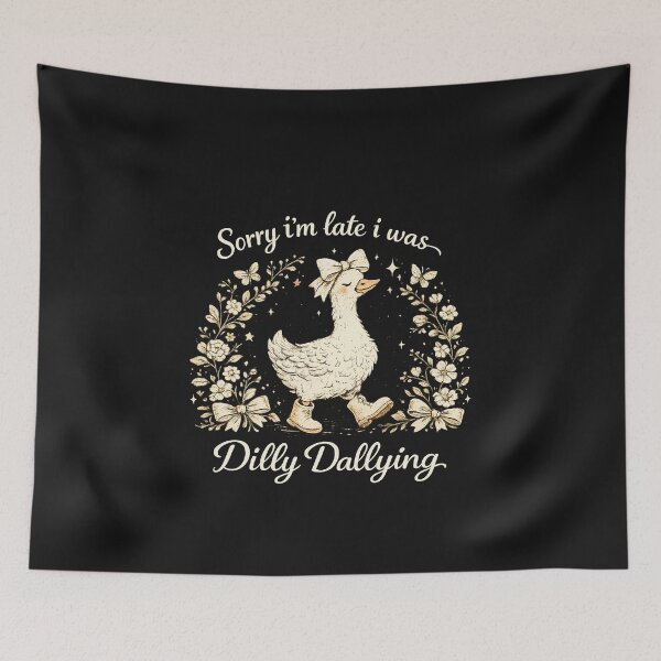 Item preview,  Sorry I'm Late I Was Dilly Dallying Goose Shirt, Funny Goose Shirt, Silly Goose Shirt, Animal Humor Gift, Cute Goose Shirt Everbee logo Analyze listing designed and sold by greatmar1.
