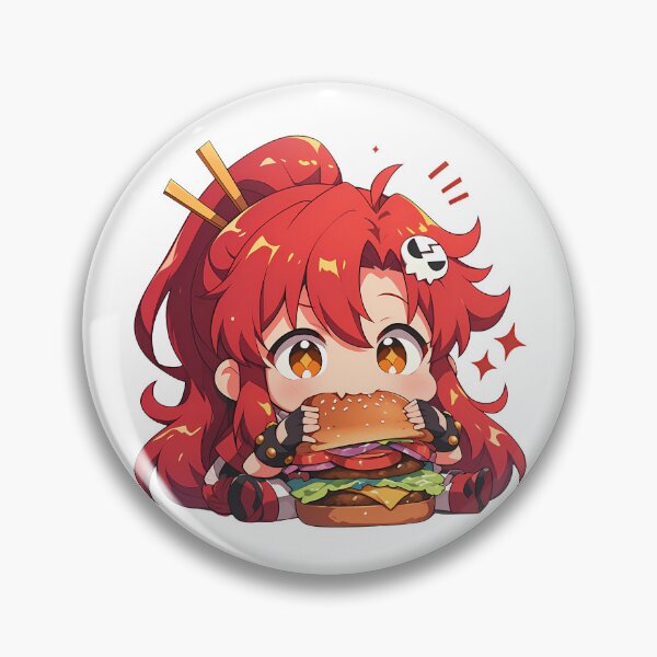 Item preview, Yoko Littner Gurren Lagann Chibi Kawaii Burger Bite designed and sold by earlobejerk.