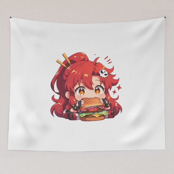 Item preview, Yoko Littner Gurren Lagann Chibi Kawaii Burger Bite designed and sold by earlobejerk.