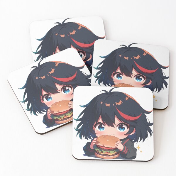 Item preview, Ryuko Matoi Kill la Kill Chibi Burger Kawaii Bite designed and sold by earlobejerk.