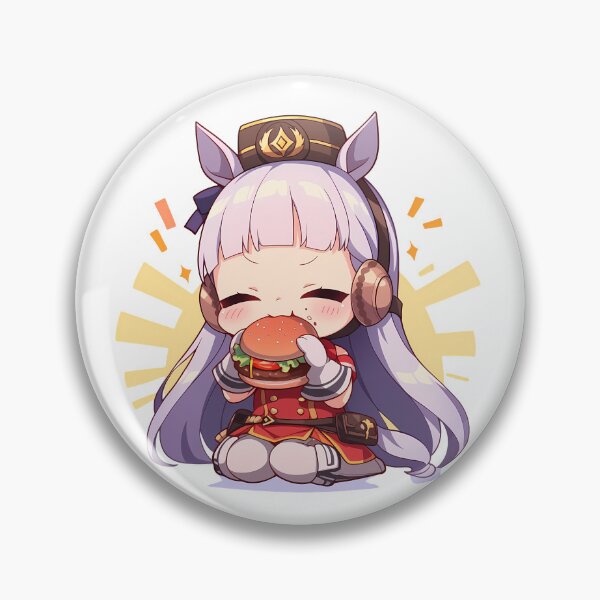 Item preview, Gold Ship Uma Musume Chibi Burger Kawaii Snack Celebration designed and sold by earlobejerk.