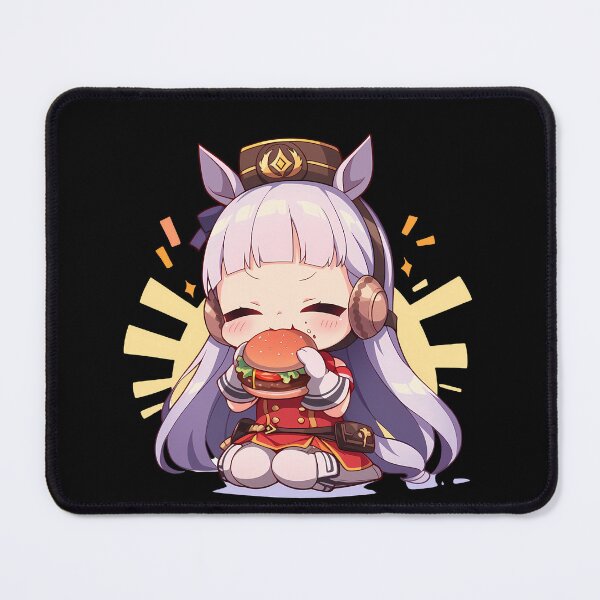 Item preview, Gold Ship Uma Musume Chibi Burger Kawaii Snack Celebration designed and sold by earlobejerk.