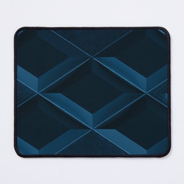 Item preview, Deep Navy Blue 3D Diamond Pattern designed and sold by IntelliMindDesigns.