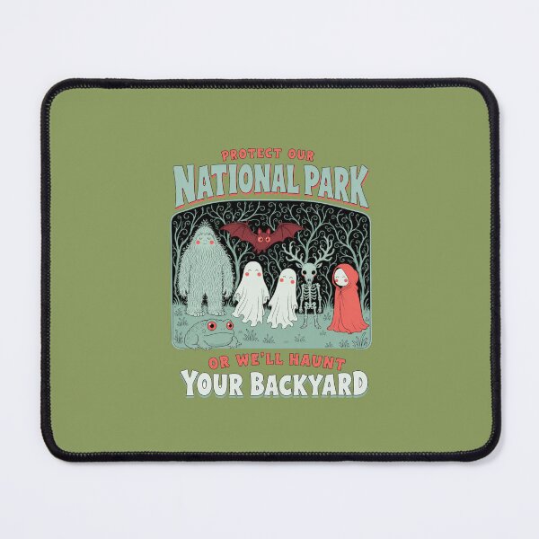 Item preview, Protect Our National Park Cryptid Ghost Conservation designed and sold by bosamji.