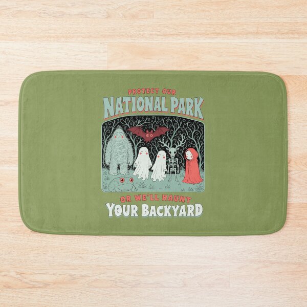 Item preview, Protect Our National Park Cryptid Ghost Conservation designed and sold by bosamji.