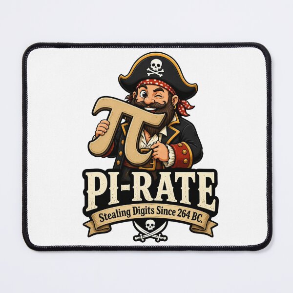 Item preview, PI-RATE – Funny Math Pirate Pun designed and sold by LegacyWave.
