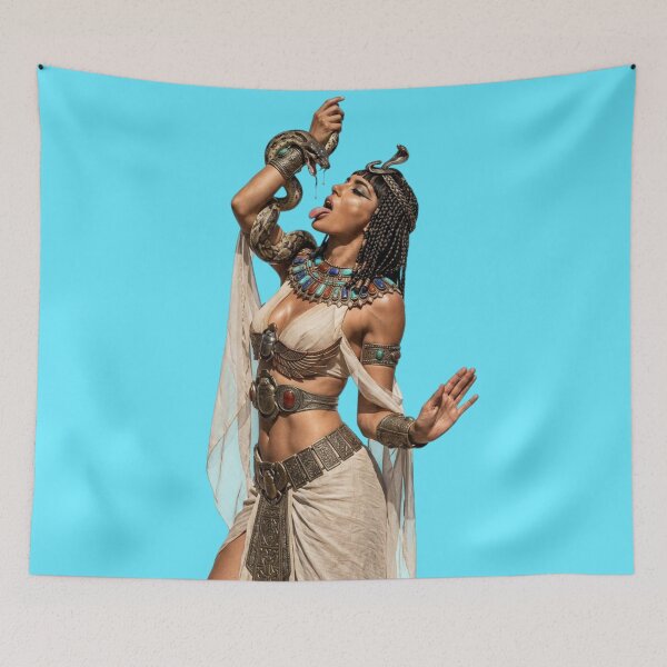 Item preview, Cleopatra and the Sacred Serpent Ancient Egyptian Queen Mythology Art designed and sold by Queen Cleopatra.
