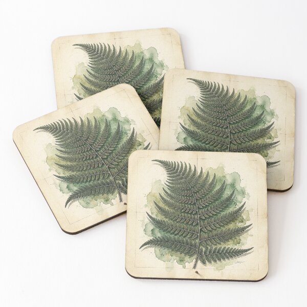 Item preview, Midnight Herbarium IV – Shadow Fern designed and sold by Roberta Calabrese.