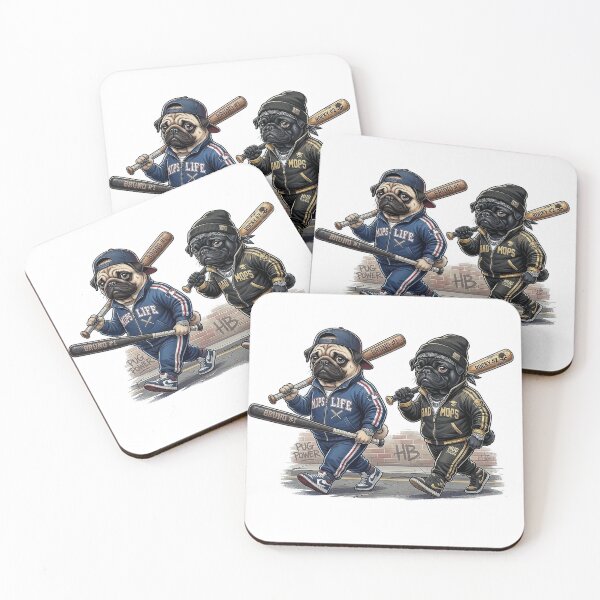 Item preview, Bruno & Rocky - Pug Thug Brothers designed and sold by mikemuchu.