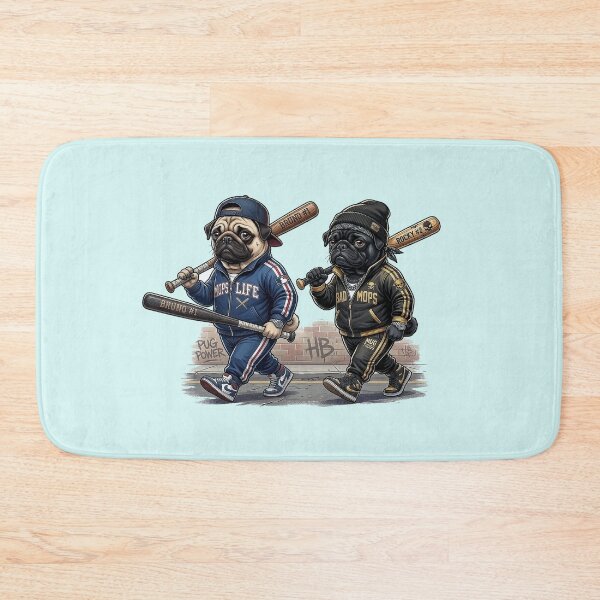 Item preview, Bruno & Rocky - Pug Thug Brothers designed and sold by mikemuchu.