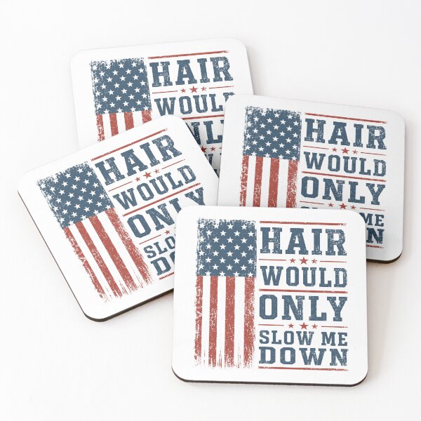 Item preview, Hair Would Only Slow Me Down USA Flag designed and sold by Randomera.
