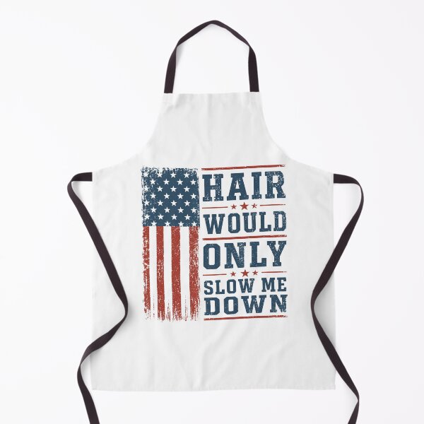 Item preview, Hair Would Only Slow Me Down USA Flag designed and sold by Randomera.